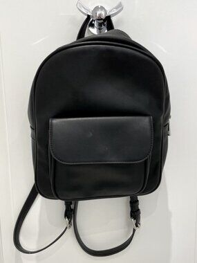 Forever 21 | Mini Black Faux Leather Backpack